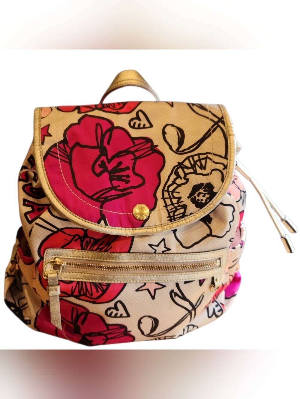 Coach Poppy Floral Backpack